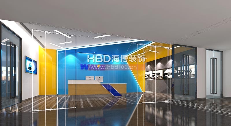 威爾森科技公司辦公室裝修 前臺 設計 威爾森科技公司辦公室裝修 前臺 設計