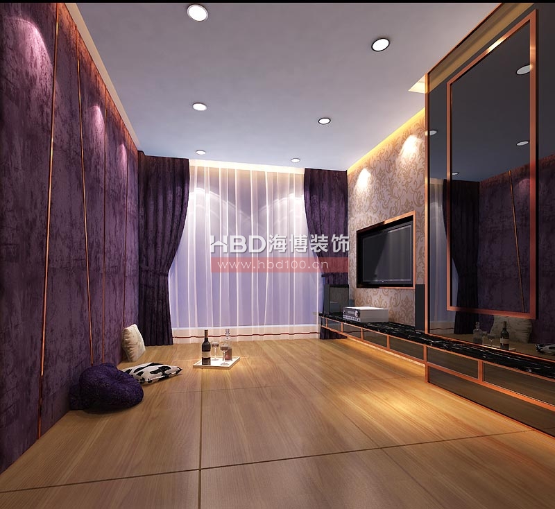 珠江新城天鑾別墅室內(nèi)裝修,視聽廳設(shè)計效果圖.jpg