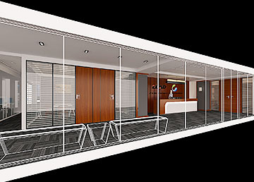 較前廣告公司前臺裝修設(shè)計(jì)