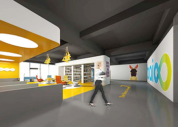 百田科技公司辦公樓設計休閑區(qū)