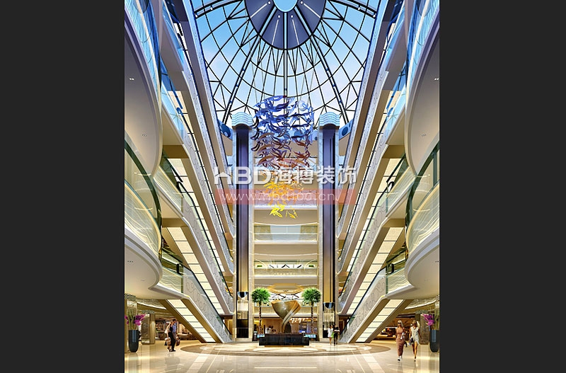 渤海家居購物商場裝修設(shè)計 中庭