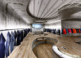 曲線感很強(qiáng)的辦公室裝修設(shè)計(jì)方案