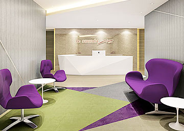 休閑風格辦公室裝修設(shè)計 萊爾斯丹鞋業(yè)貿(mào)易